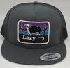 Lazy J Ranch Wear Grey and Grey Hereford and sunset cap (4") - Southern Girls Boutique