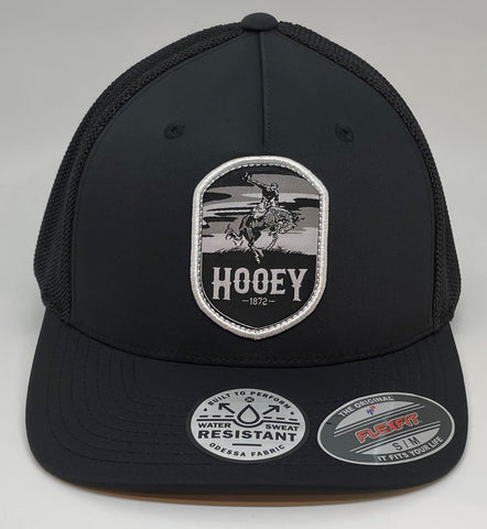 Hooey CHEYENNE BLACK Flexfit  Rodeo Hat 2144BK - Southern Girls Boutique