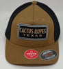 "CACTUS ROPES" Youth tan/black flexfit hat  CR065-Y - Southern Girls Boutique