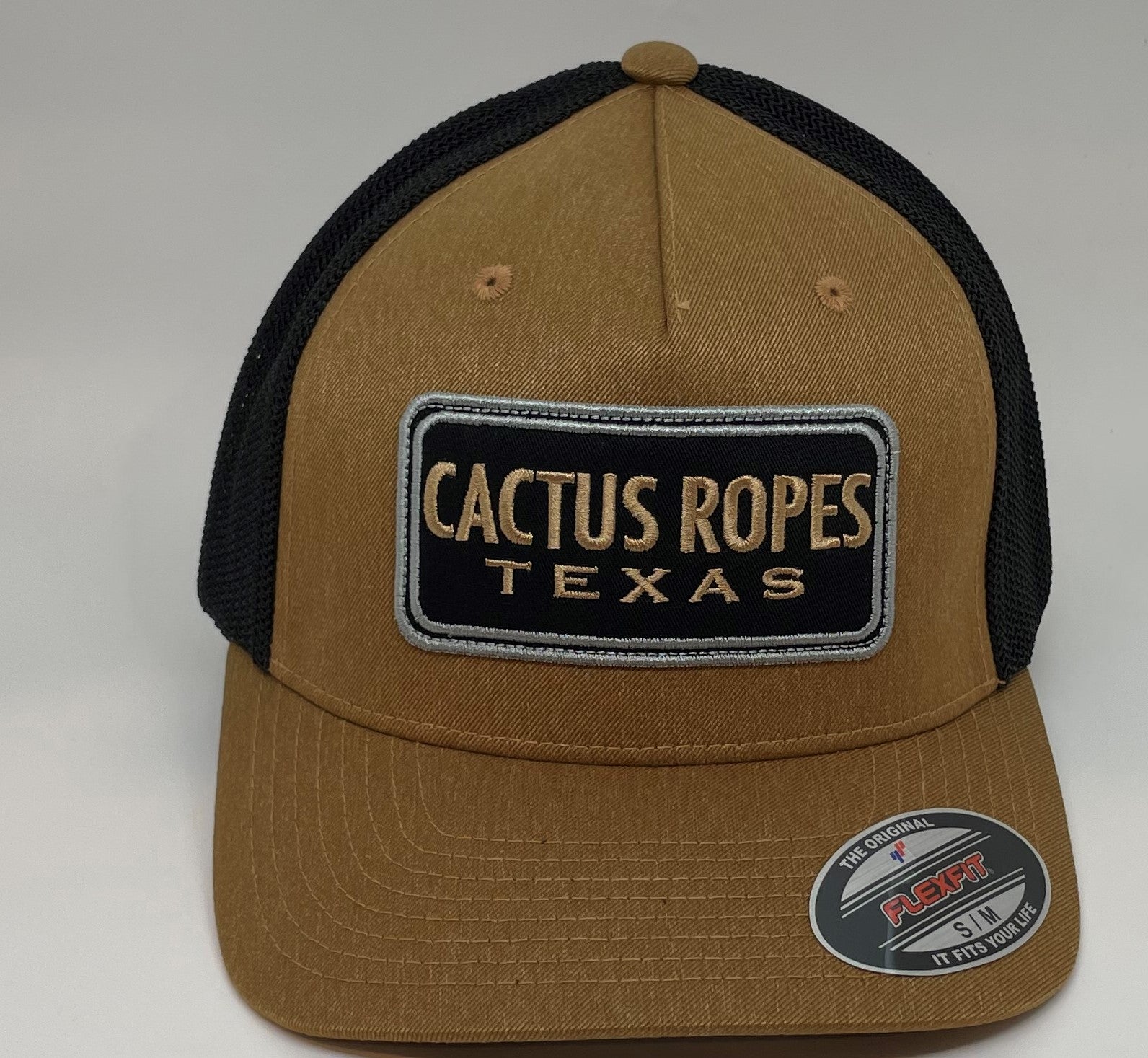 Hooey Cactus Ropes Texas Brown Black Mesh Rodeo Trucker Hat CR065
