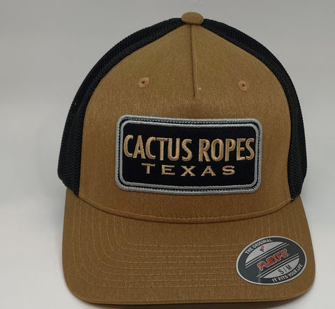 Hooey Cactus Ropes Texas Brown Black Mesh Rodeo Trucker Hat CR065 - Southern Girls Boutique