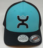 Hooey Coach Turquoise/ Black Flexfit Hat  2112TQBK - Southern Girls Boutique