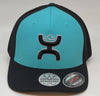 Hooey Coach Turquoise/ Black Flexfit Hat  2112TQBK - Southern Girls Boutique