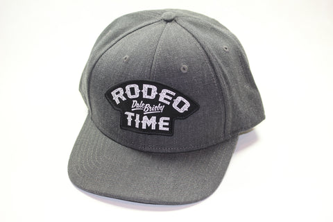 Dale Brisby's Rodeo Time Patch Charcoal Denim Precurved - Southern Girls Boutique