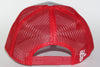 Red Dirt Hat Co Patch Hat Heather Grey/Red Snap Back Trucker Hat - Southern Girls Boutique