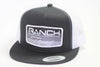 Red Dirt Hat Co Patch Ranch Texas Black/White Mesh Snap Back Trucker Hat - Southern Girls Boutique
