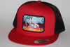 Lazy J Ranch Wear Red & Black Serape Patch Cap (4") - Southern Girls Boutique