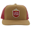 HOOEY "LONE STAR" Tan Red Mesh Snapback Trucker LS011T-TNRD - Southern Girls Boutique