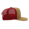 HOOEY "LONE STAR" Tan Red Mesh Snapback Trucker LS011T-TNRD - Southern Girls Boutique