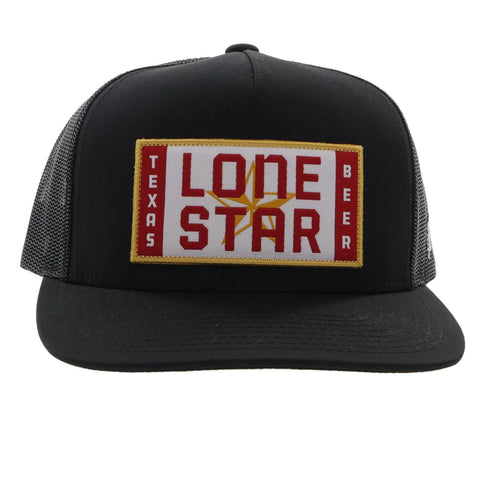 Hooey "LONE STAR" BLACK PATCH HAT SNAPBACK Trucker LS016T-BK - Southern Girls Boutique