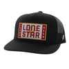 Hooey "LONE STAR" BLACK PATCH HAT SNAPBACK Trucker LS016T-BK - Southern Girls Boutique