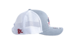 Red Dirt Hat USA Buffalo Grey White Mesh Trucker Patch Cap RDHC- 1 - Southern Girls Boutique
