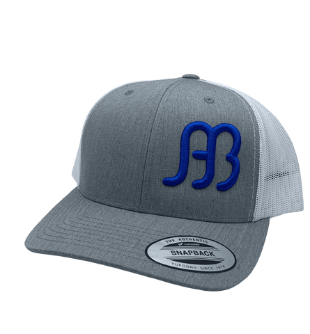 Red Dirt Hat Co “Anderson Bean” – Heather Grey / White Snap Back Trucker Hat - Southern Girls Boutique