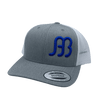 Red Dirt Hat Co “Anderson Bean” – Heather Grey / White Snap Back Trucker Hat - Southern Girls Boutique
