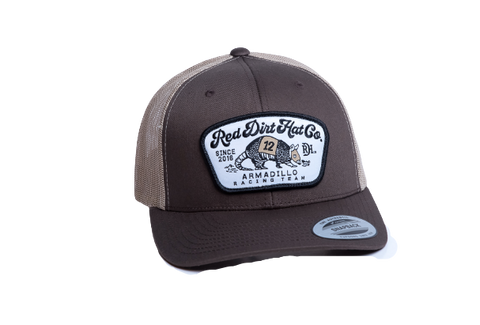 Red Dirt Hat Dos Dillo Brown/Tan Mesh Trucker Patch Cap RDHC- 195 - Southern Girls Boutique