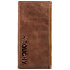 Hooey "ROUGHY CLASSIC" ROUGHOUT BROWN LEATHER RODEO WALLET RW001-TNBR - Southern Girls Boutique