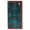 Hooey "NEON MOON" RODEO ROUGHY WALLET BLACK/ BROWN W/ TURQUOISE AZTEC RW002-BKBR - Southern Girls Boutique