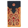 HOOEY "RYDER" RODEO ROUGHY WALLET TAN/RED HAND TOOLED SKU: RW003-TNRD - Southern Girls Boutique