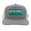 Hooey "Cactus Ropes Texas" "CR083" Grey White Mesh Snapback Trucker - Southern Girls Boutique