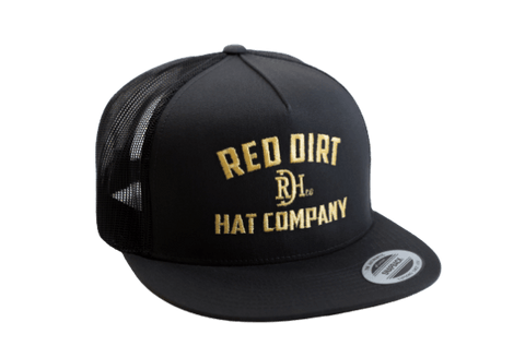 Red Dirt Hat Direct Stitch Charcoal Mesh Trucker Patch Cap RDHC-232 - Southern Girls Boutique
