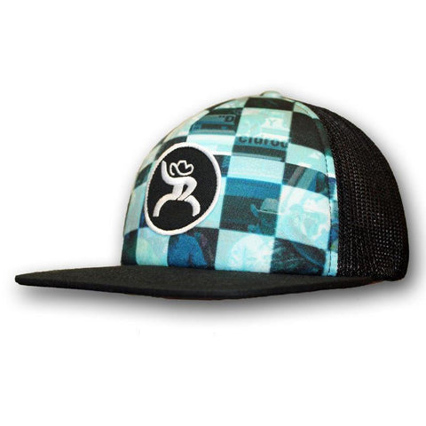 Hooey Roughy "Buckle", black and blue trucker with a circle Roughy patch - Southern Girls Boutique