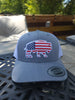 Red Dirt Hat USA Buffalo Grey White Mesh Trucker Patch Cap RDHC- 1 - Southern Girls Boutique