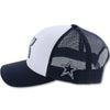 Hooey YOUTH DALLAS COWBOYS HAT W/ HOOEY LOGO (WHITE/NAVY) 7003T-WHNV-Y - Southern Girls Boutique