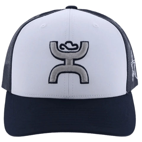 Hooey YOUTH DALLAS COWBOYS HAT W/ HOOEY LOGO (WHITE/NAVY) 7003T-WHNV-Y - Southern Girls Boutique