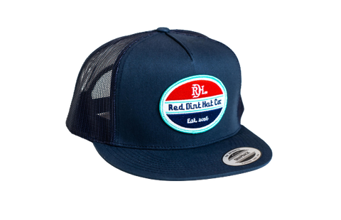 Red Dirt Hat Vintage Navy Mesh Trucker Patch Cap RDHC-246 - Southern Girls Boutique